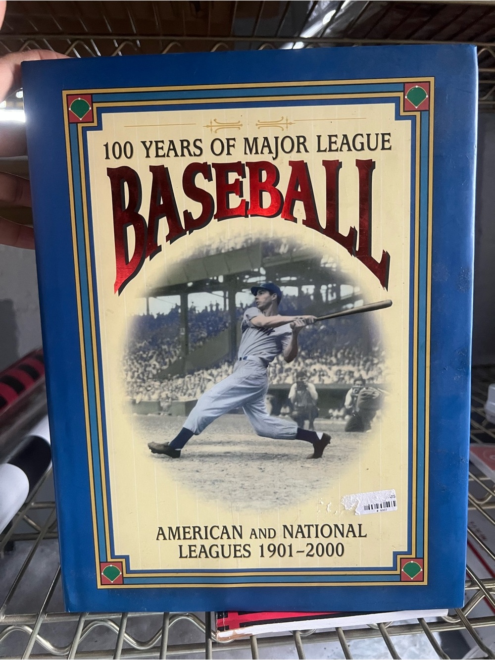100 Years of Major League Baseball Hardcover Book - Blue